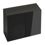 Meuble Aquael Glossy 80 Noir (portes verre)